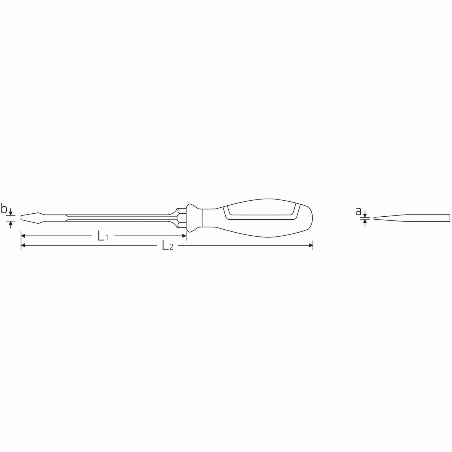 Stahlwille 46223540 Slotted screwdriver Drall 