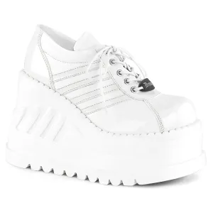 STOMP-08 White Patent -Vegan Leather