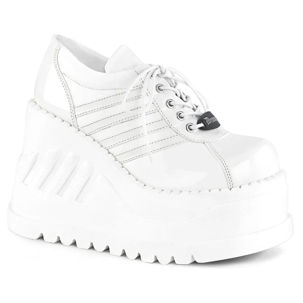 STOMP-08 White Patent -Vegan Leather