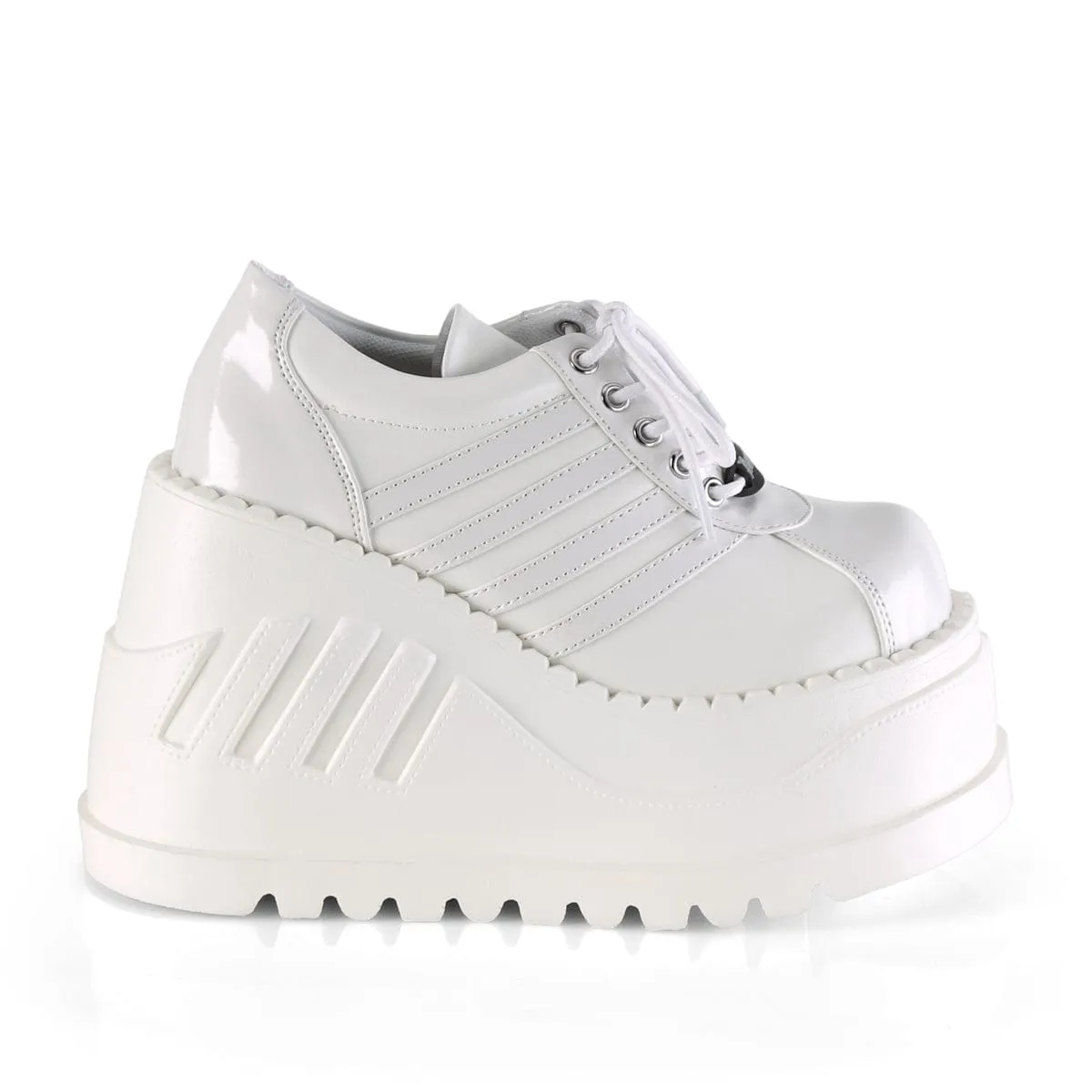 STOMP-08 White Patent -Vegan Leather