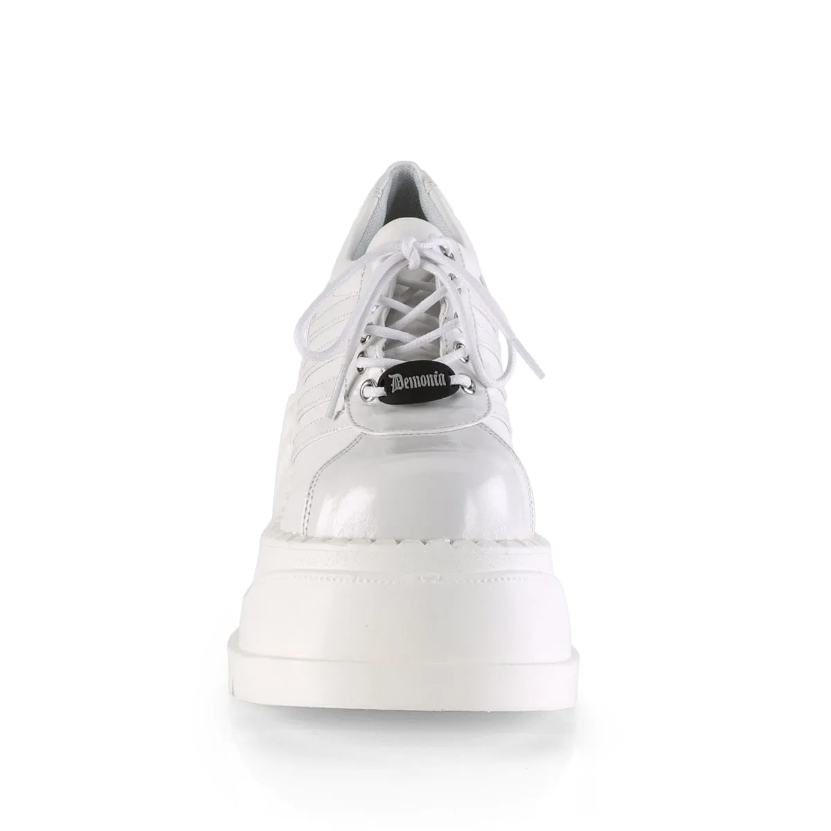 STOMP-08 White Patent -Vegan Leather