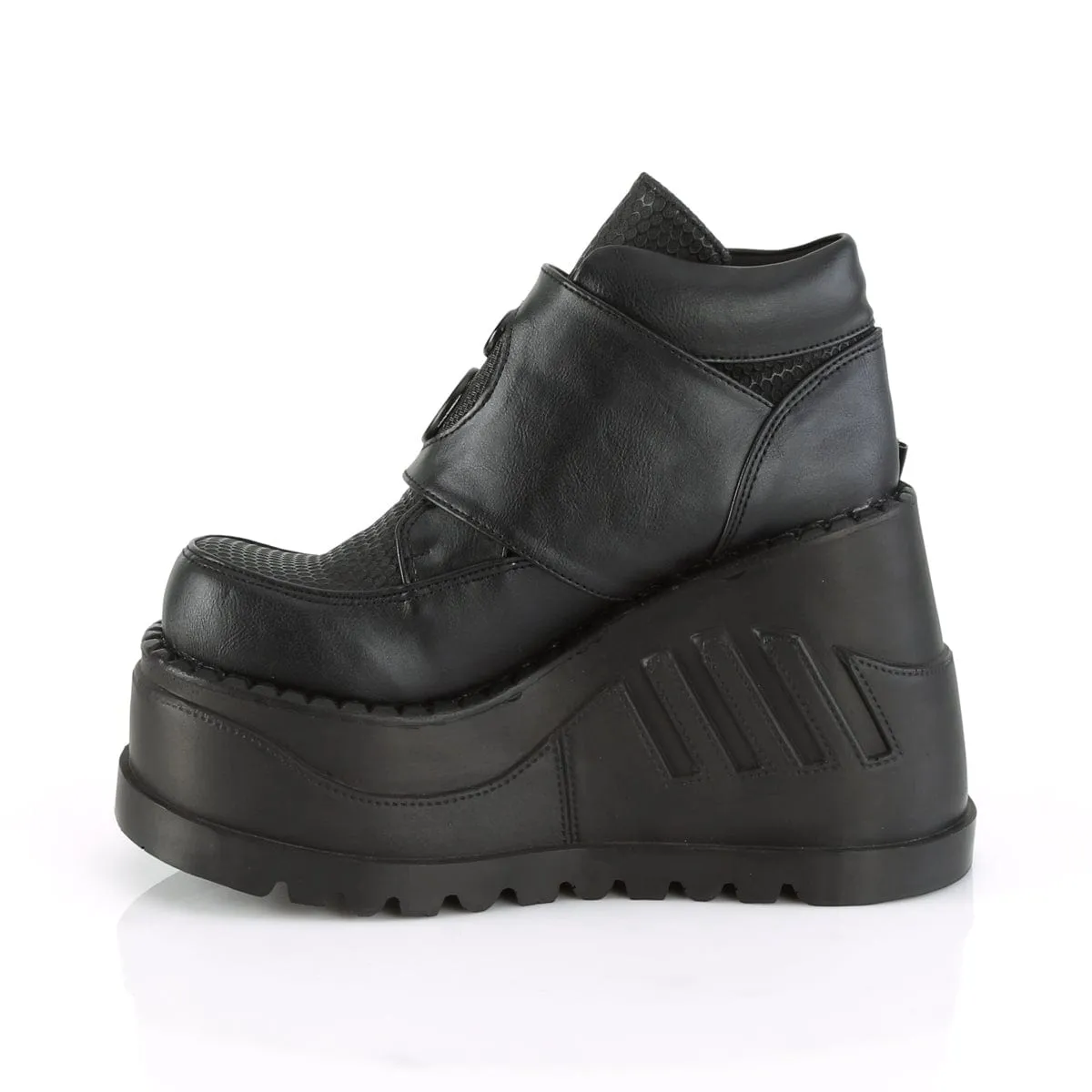 STOMP-15 Black Vegan Leather