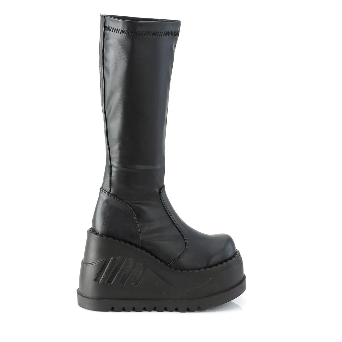 STOMP-200 Black Stretch Vegan Leather