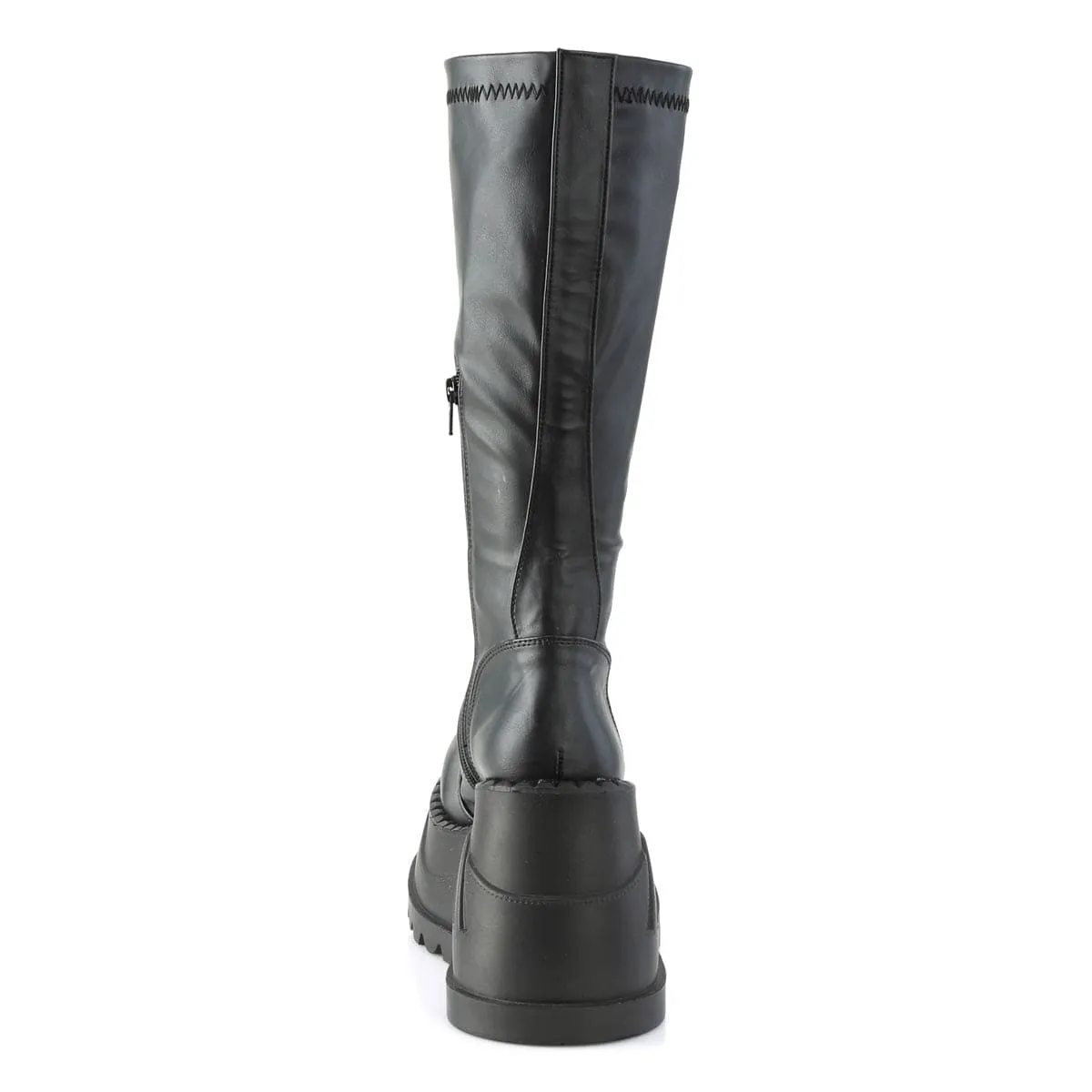 STOMP-200 Black Stretch Vegan Leather