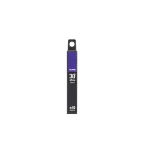 Tajima Tools CB39RBH Premium Cutter Series, 30Acute Angle Razar Black Blade, 7-Point, 10-Blade, Hard Case