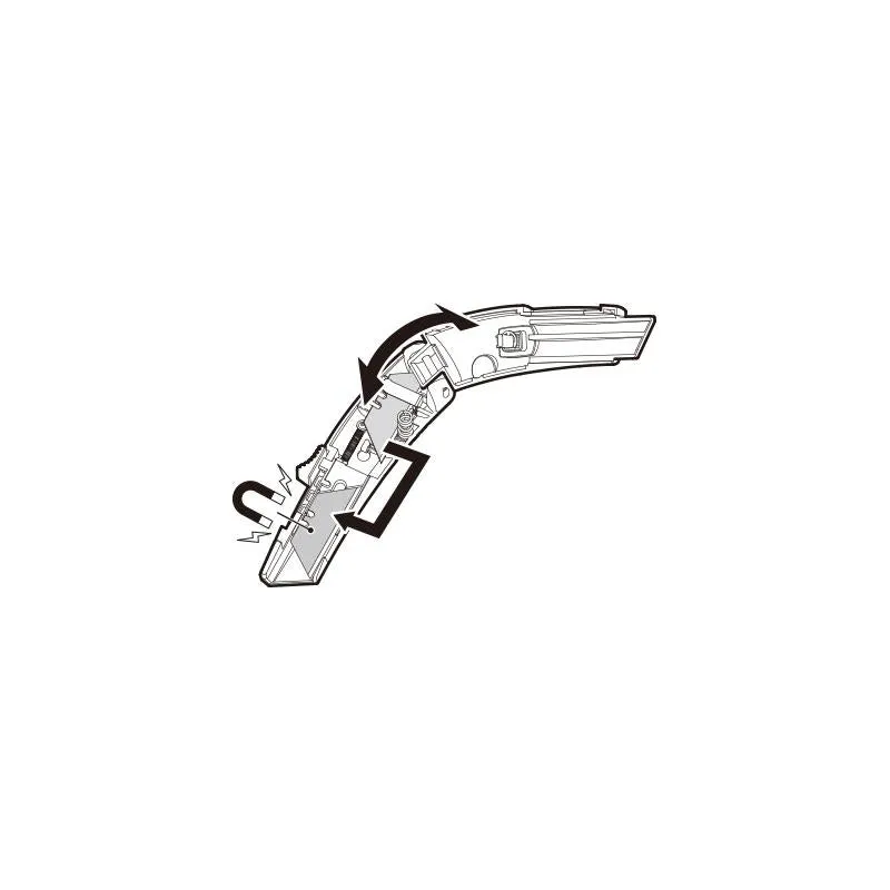 Tajima VR-103 VR-Safety Knife, self-retracting one-piece knife, 3 x V-REX blades