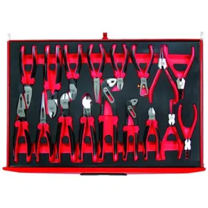 Teng Tools 17 Piece Full Drawer EVA Foam Plier Set (Cutters, Linesman, Snap Ring   More) - TTEMB17