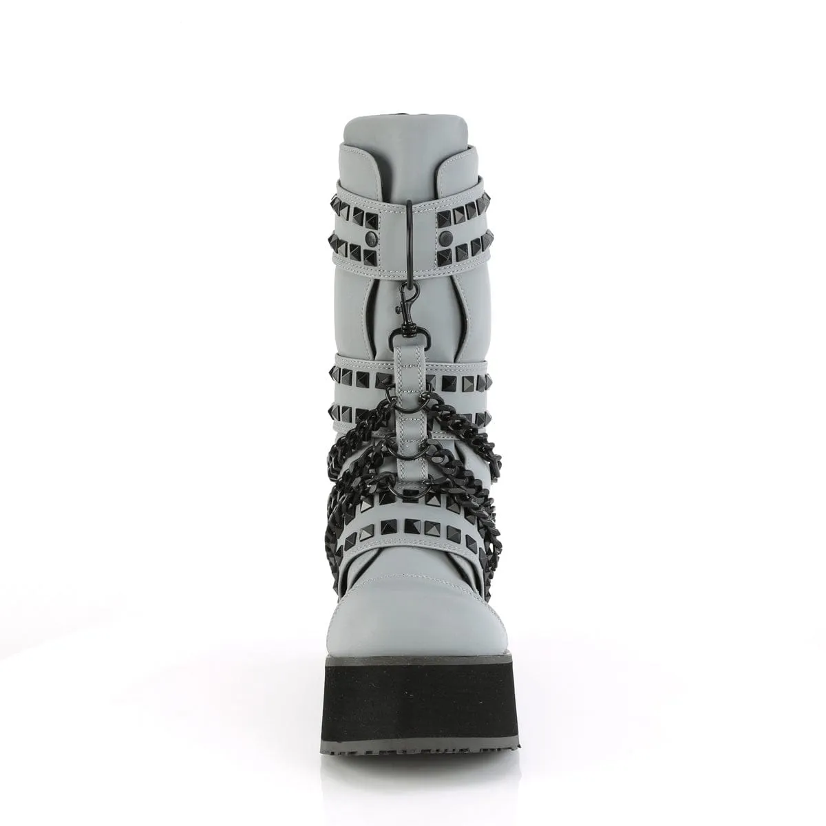 TRASHVILLE-138 Grey Multi Reflective Vegan Leather