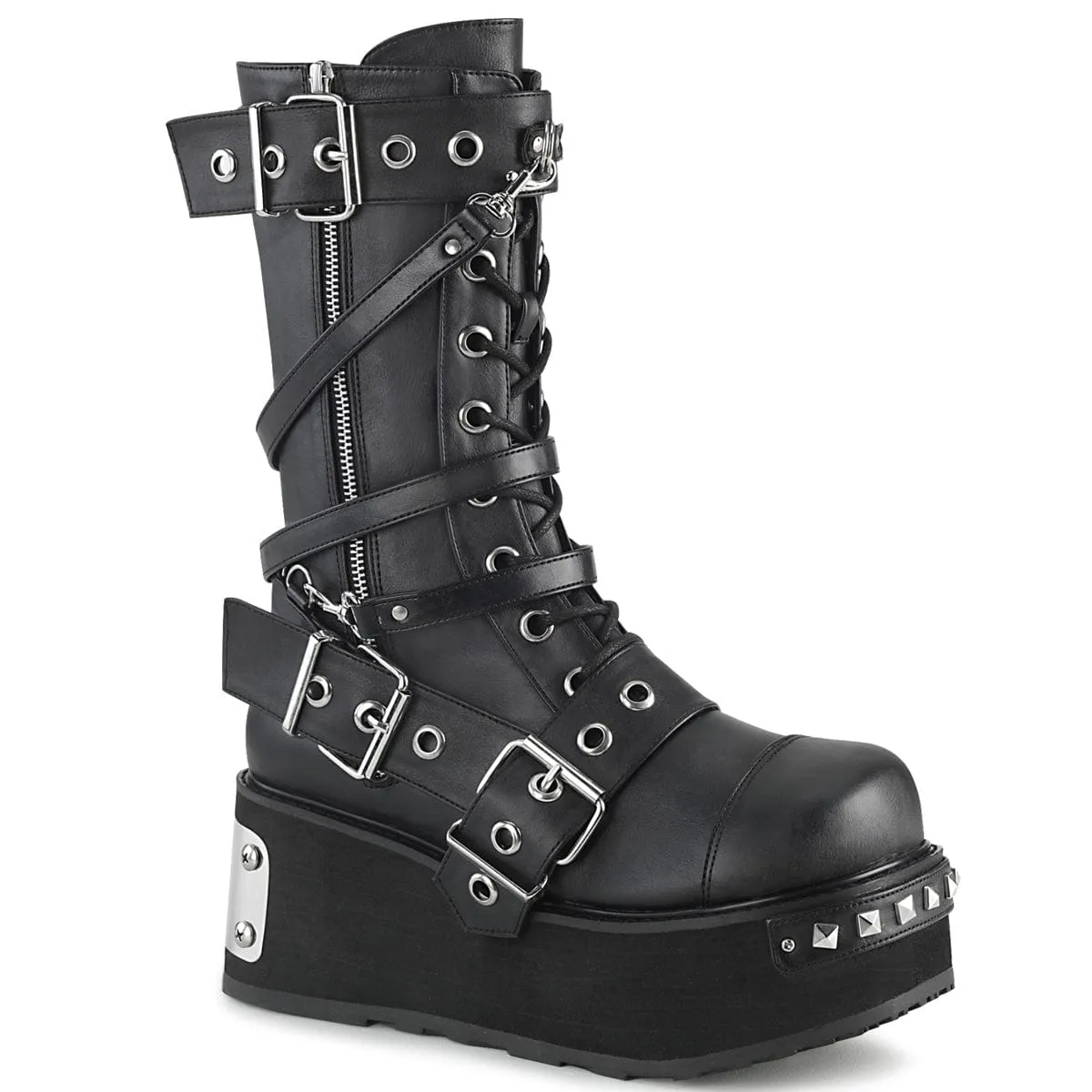 TRASHVILLE-250 Black Vegan Leather