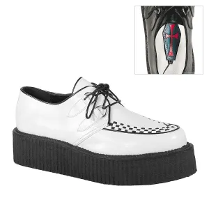 V-CREEPER-502 White Vegan Leather