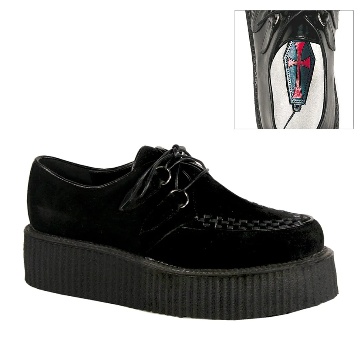 V-CREEPER-502S Black Vegan Suede