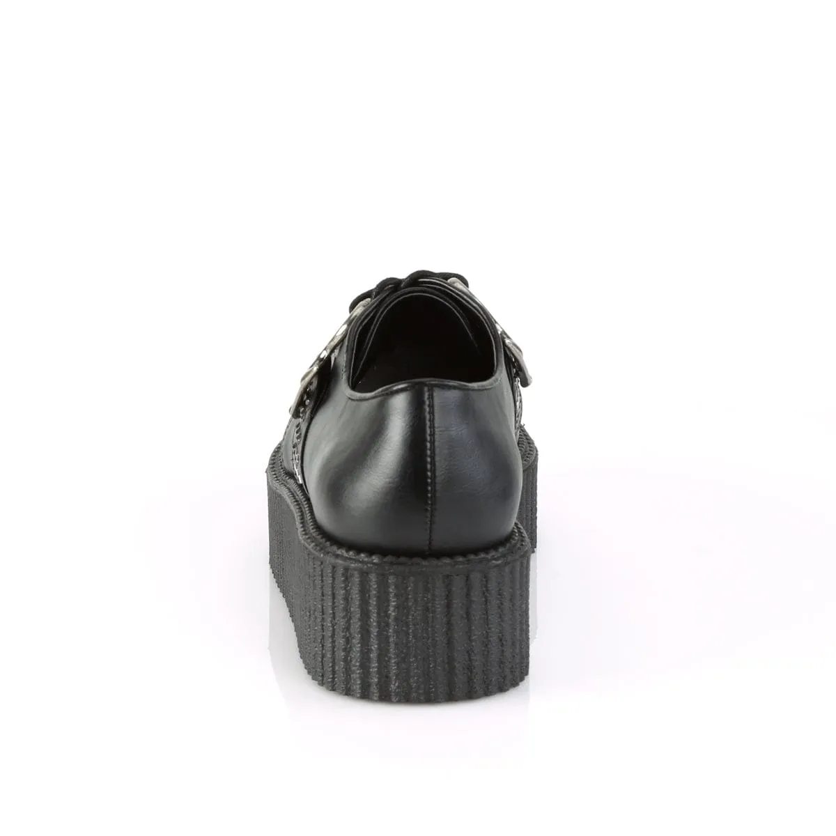 V-CREEPER-516 Black Vegan Leather