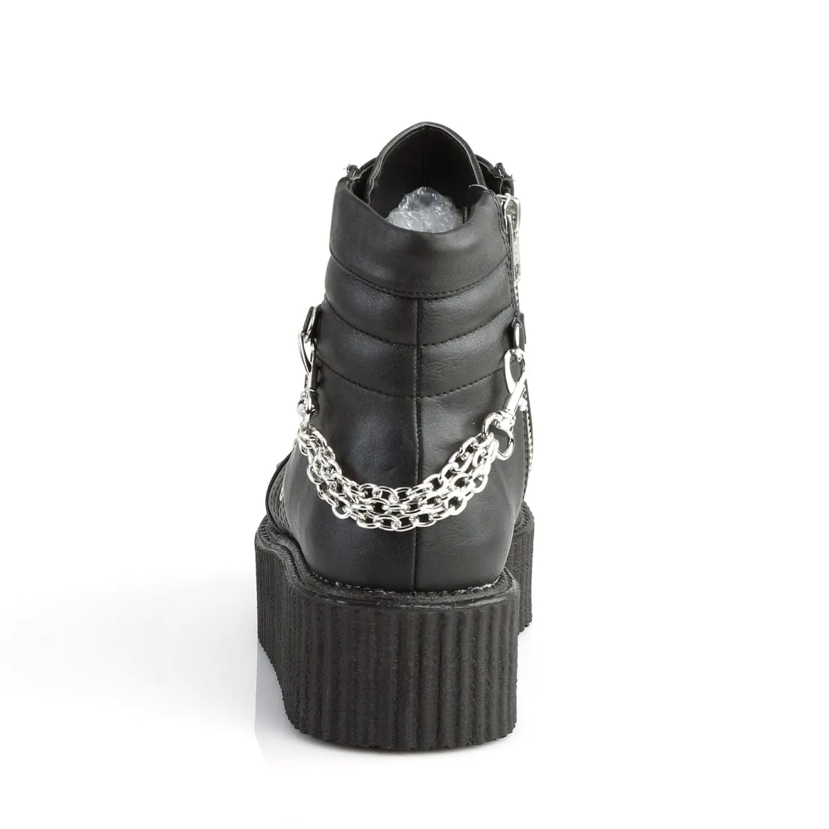 V-CREEPER-565 Black Vegan Leather