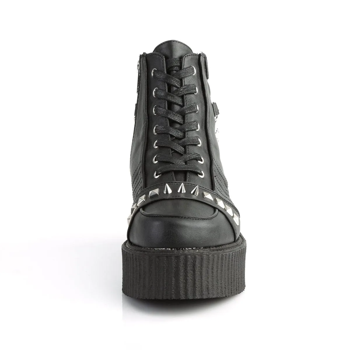 V-CREEPER-565 Black Vegan Leather