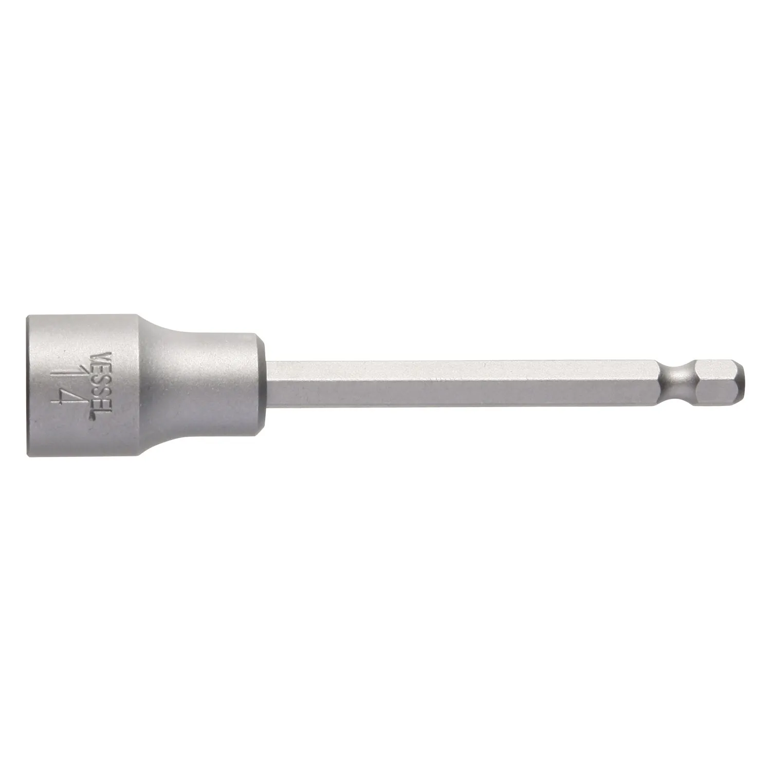 Vessel MB45AF1475P1 Power Bit 1/4" Hex B, A/F14x75 Nutsetter with Press-Fit Magnet