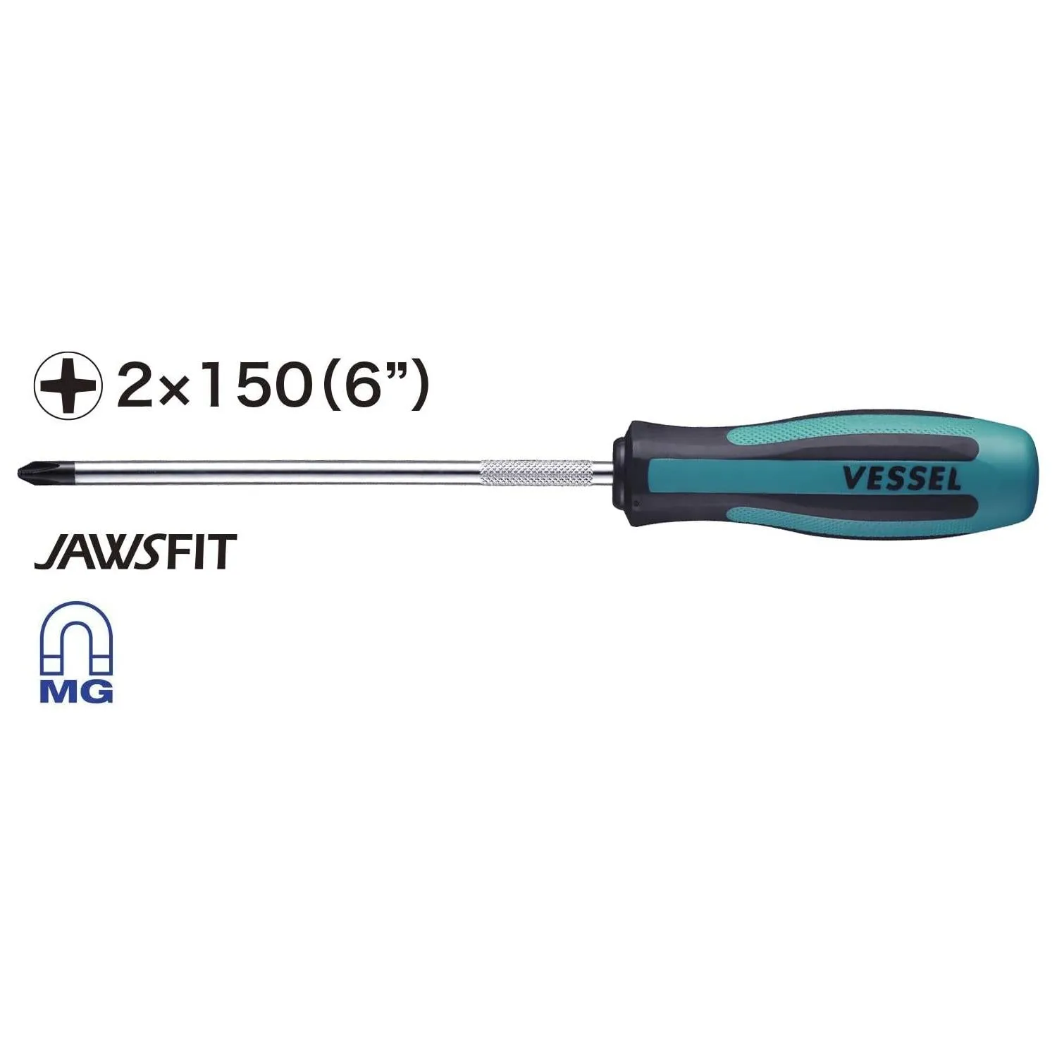 Vessel Tools 900P2150 MEGADORA Standard Screwdriver, Phillips #2