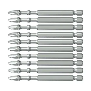 Vessel Tools IBPH2150P10K Impact Ball Torsion Bits PH2 x 150, 10 pack