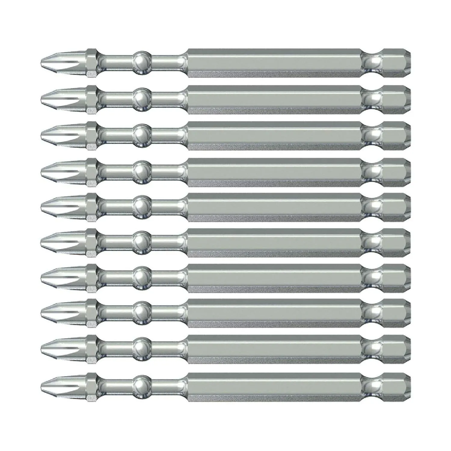 Vessel Tools IBPH2150P10K Impact Ball Torsion Bits PH2 x 150, 10 pack