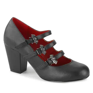 VIVIKA-38 Black Vegan Leather