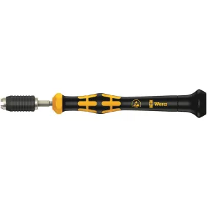 Wera 1460 ESD Kraftform Micro pre-set adjustable torque screwdrivers (0.02-0.11 Nm) with quick-release chuck, 1461 ESD x 0.050 Nm