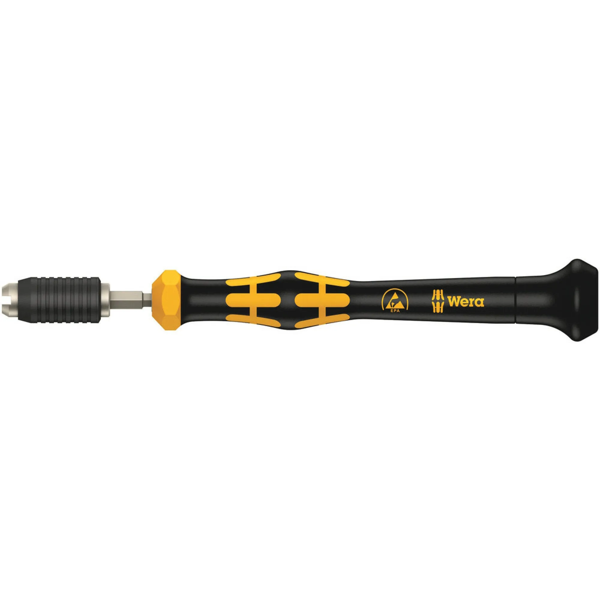 Wera 1460 ESD Kraftform Micro pre-set adjustable torque screwdrivers (0.02-0.11 Nm) with quick-release chuck, 1461 ESD x 0.050 Nm