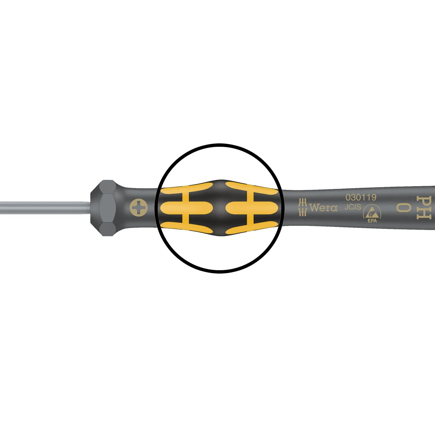 Wera 1569 ESD Nutdriver Kraftform Micro, 1.8 x 60 mm