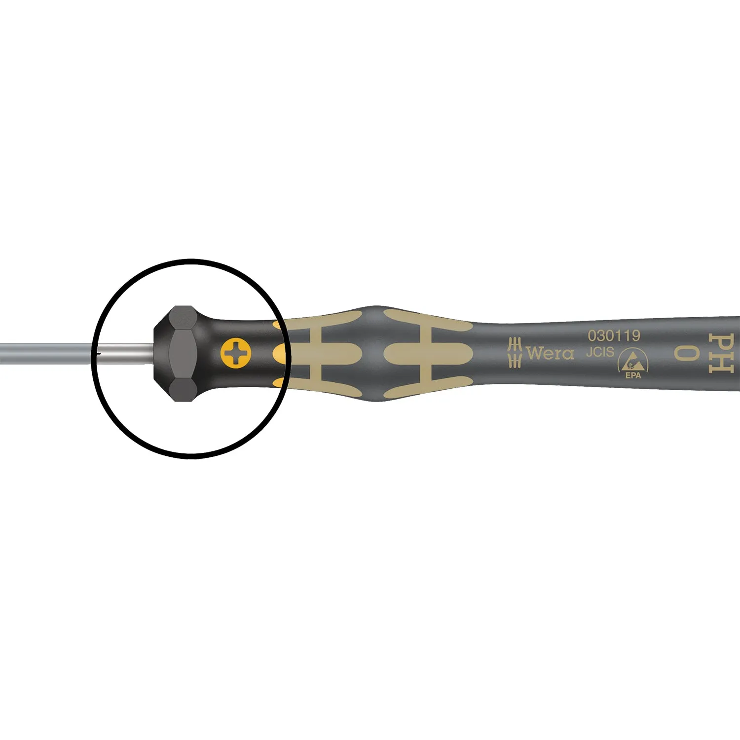 Wera 1569 ESD Nutdriver Kraftform Micro, 1.8 x 60 mm