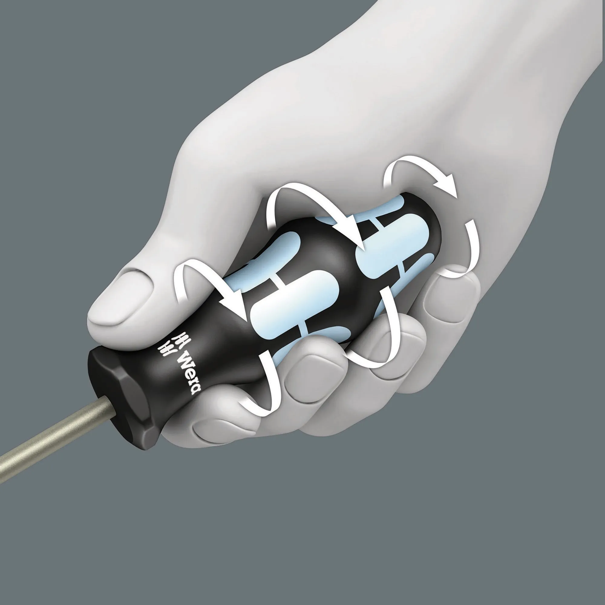 Wera 3355 PZ Screwdriver for Pozidriv screws, stainless, PZ 1 x 80 mm