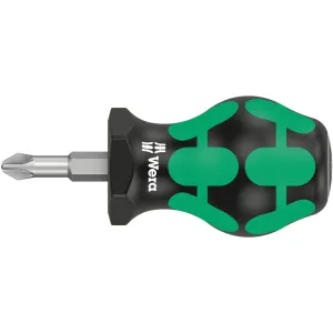 Wera 355 PZ Pozidriv-head Stubby/carburetor screwdriver, PZ 3 x 25 mm
