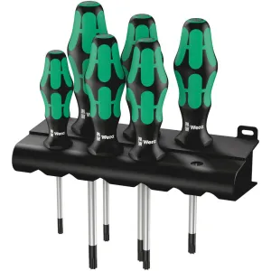 Wera 367/6 TORX Screwdriver set Kraftform Plus and rack, 6 pieces