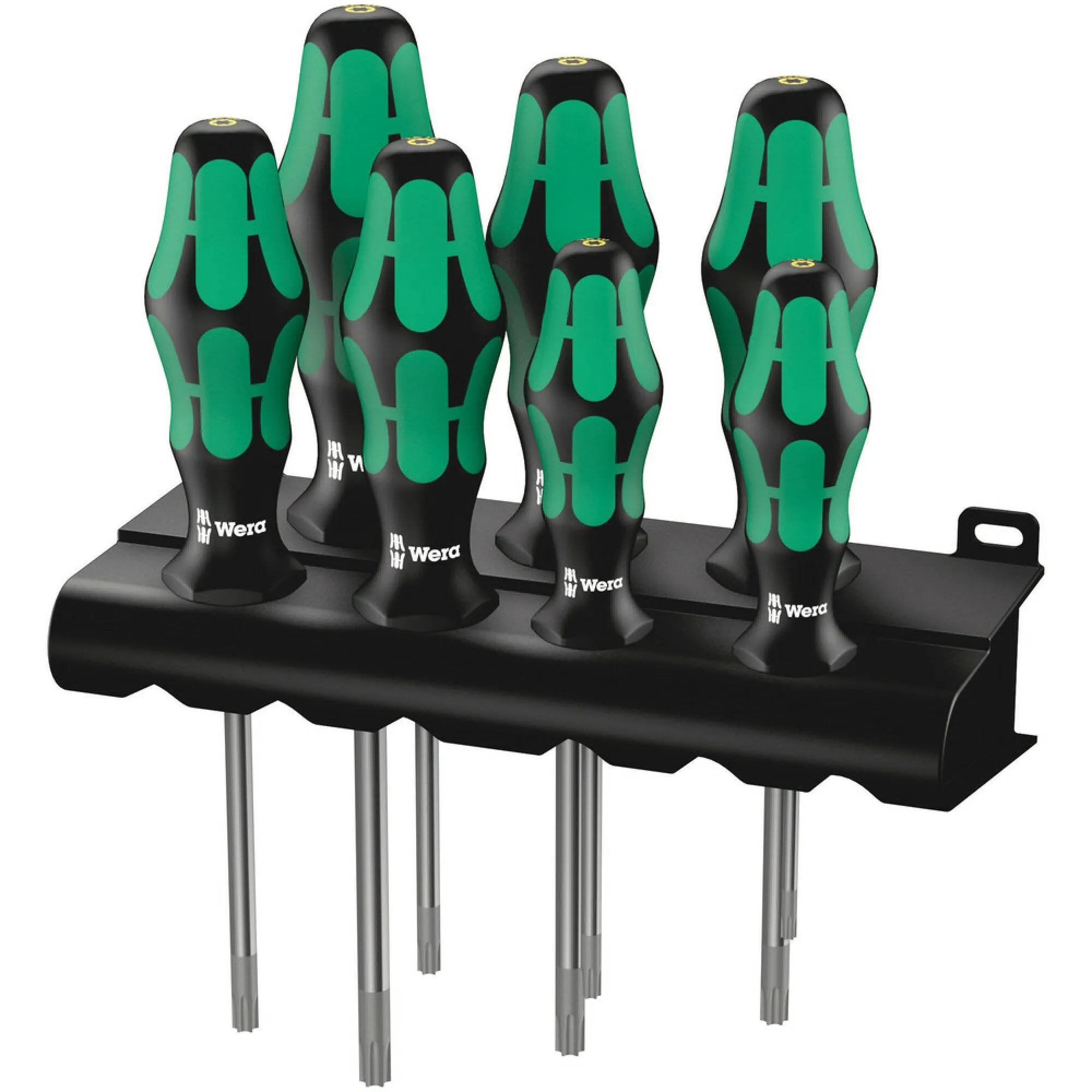 Wera 367/7 TORX HF Kraftform Plus Screwdriver set with holding function and rack, 7 pieces