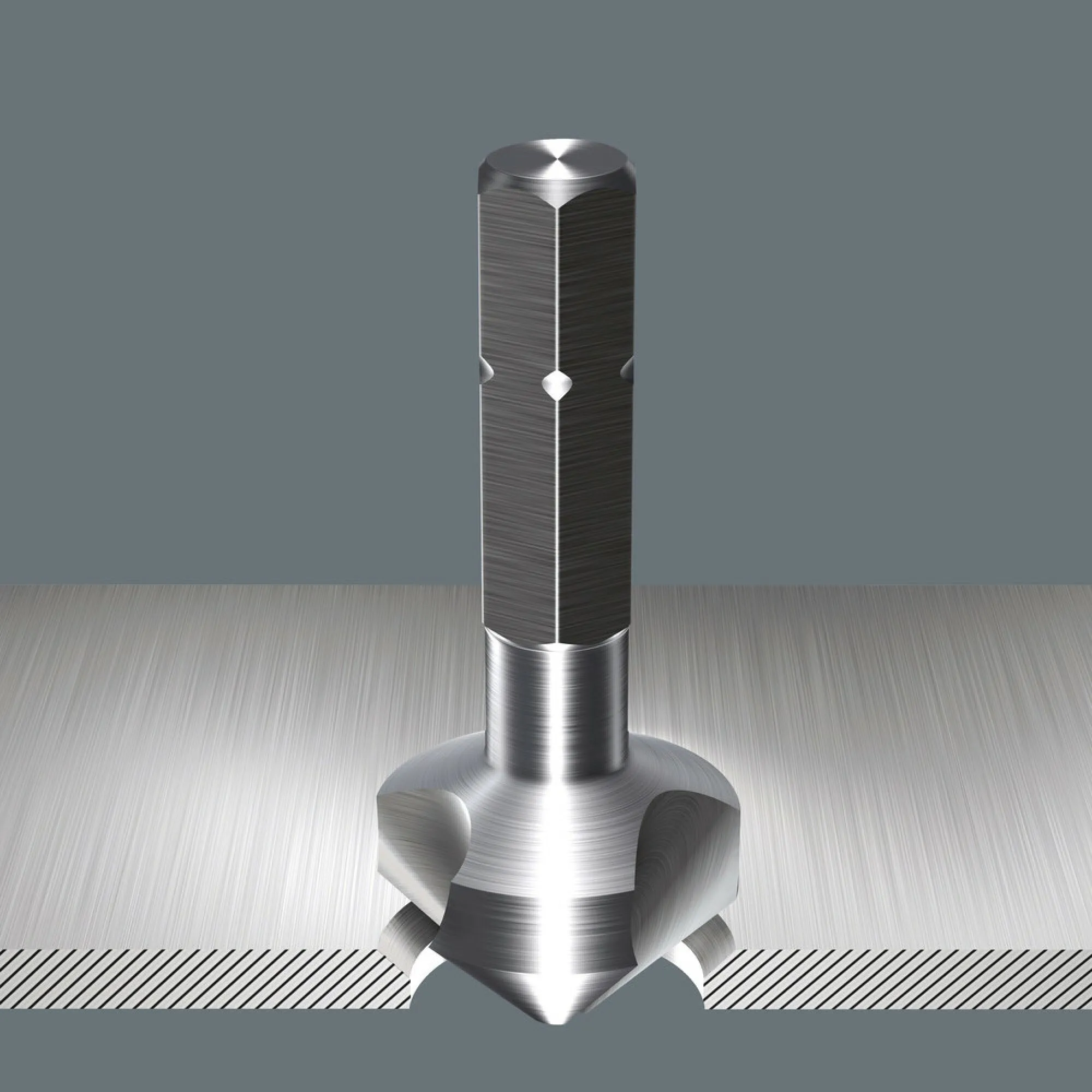 Wera 846 3-flute Countersink Bit, 16.50 x 40 mm