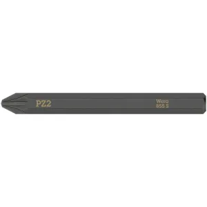 Wera 855 S Pozidriv bits for impact screwdrivers, PZ 1 x 70 mm
