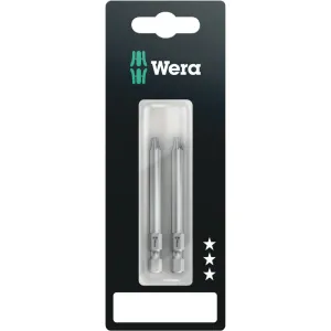 Wera 867/4 Z TORX BO bits with bore hole SB, TX 30 x 70 mm, 2 pieces