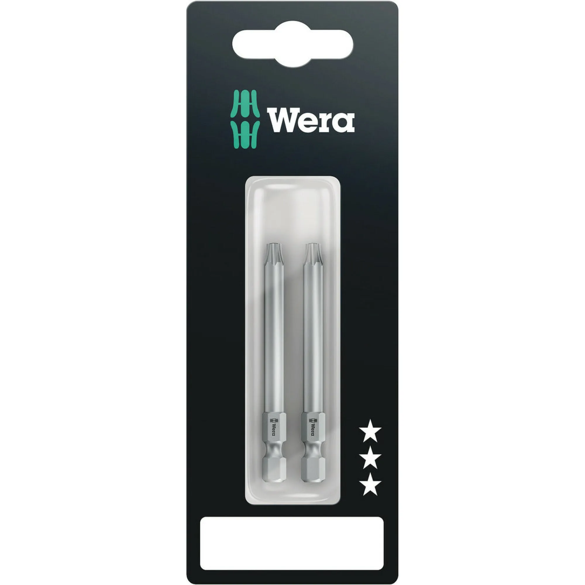 Wera 867/4 Z TORX BO bits with bore hole SB, TX 30 x 70 mm, 2 pieces