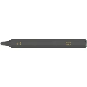 Wera 868 S Square head socket bits for impact screwdrivers, # 2 x 70 mm
