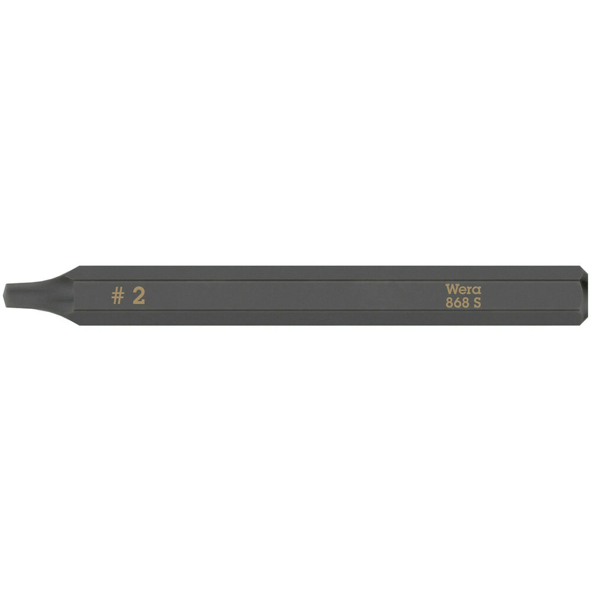 Wera 868 S Square head socket bits for impact screwdrivers, # 2 x 70 mm