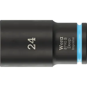 Wera 8790 B Impaktor Deep Socket with 3/8" drive, 24 mm