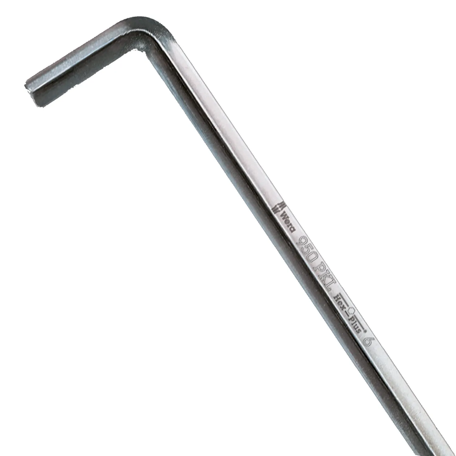 Wera 950 PKL L-key, metric, chrome-plated, 7 x 190 mm
