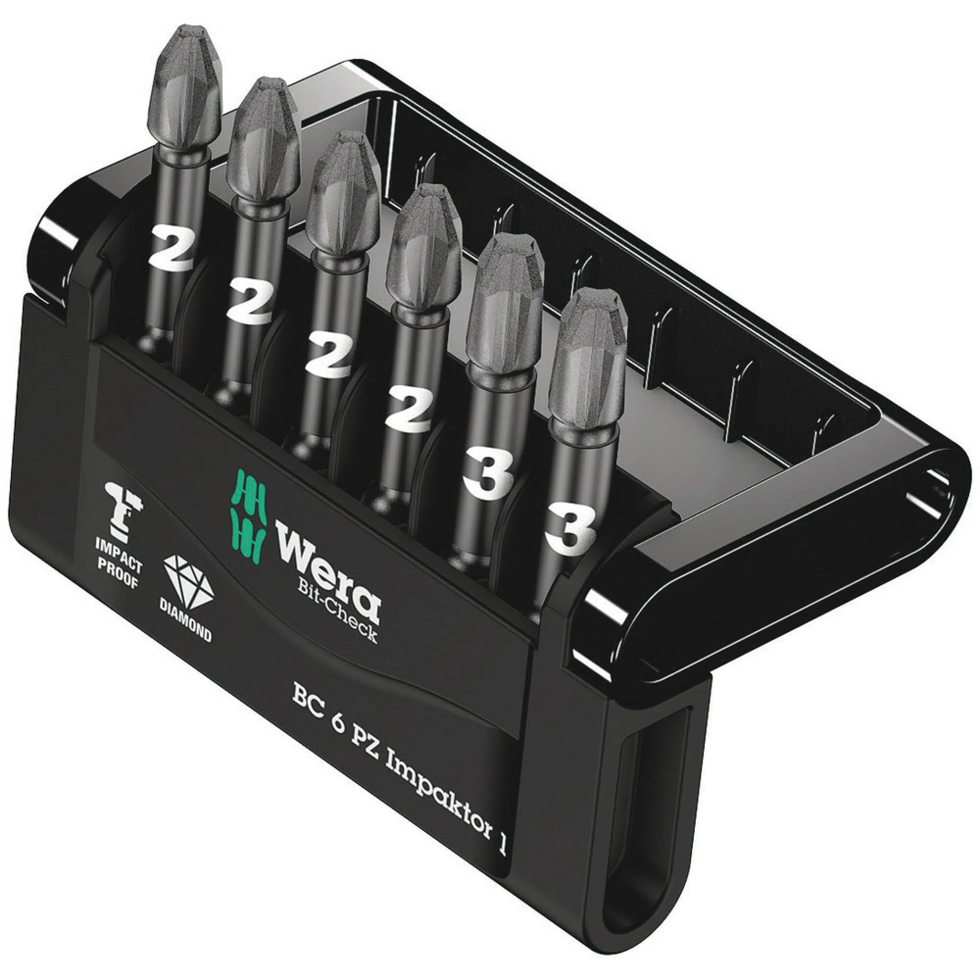 Wera Bit-Check 6 PZ Impaktor 1, 6 pieces