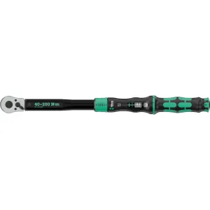 Wera Click-Torque Lock C 3 Torque wrench, adjustable, reversible ratchet, Torque Lock function, 40-200 Nm
