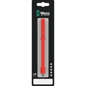 Wera Kraftform Kompakt A VDE 712 i SB Adapter Blade, Insulated, for 1/4" Sockets, 1/4" x 154 mm