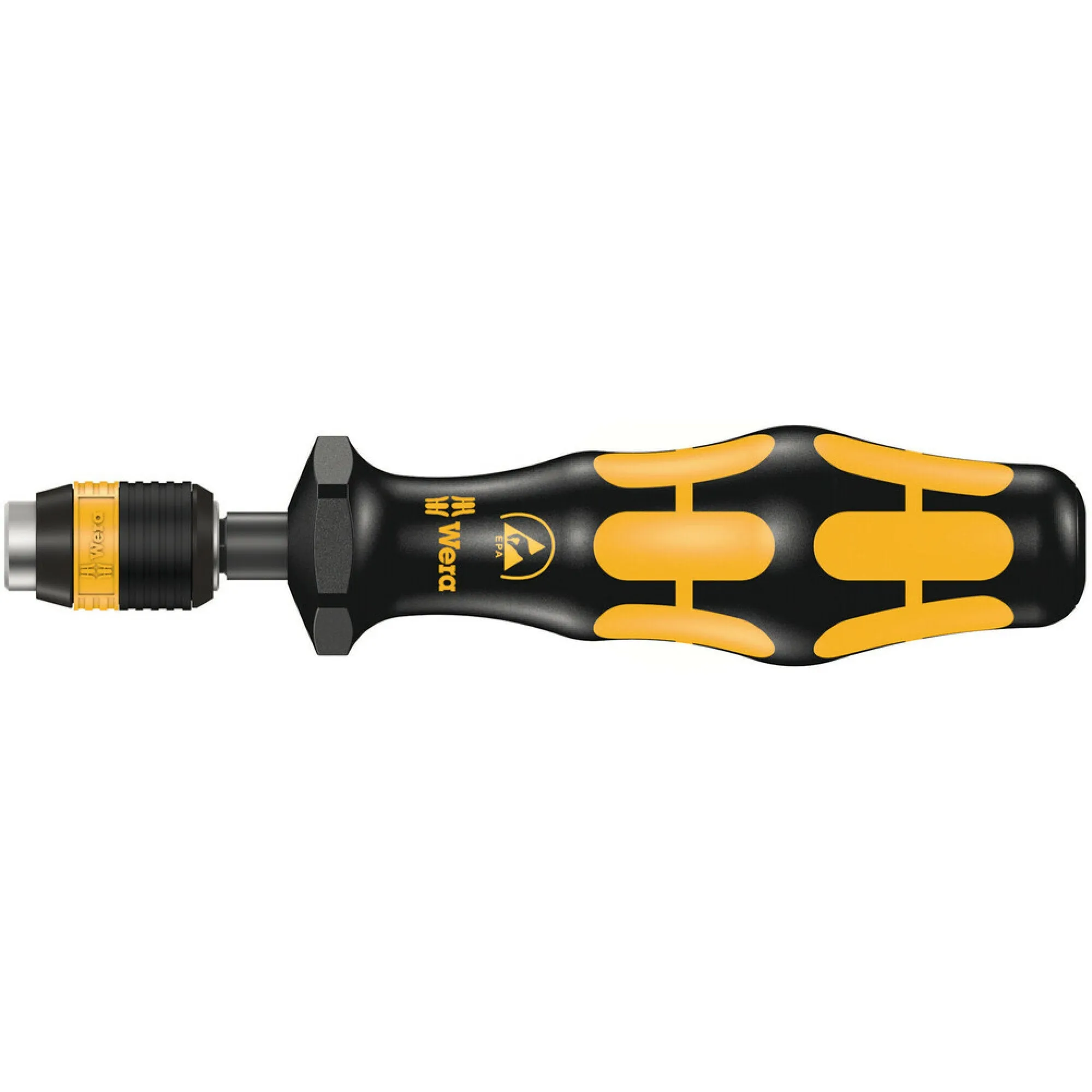 Wera Series 7400 ESD Kraftform pre-set, adjustable torque screwdrivers (0,1-1,5 Nm) with Rapidaptor quick-release chuck, handle size 89 mm, 7451 ESD x 0.3 Nm x 0.3-1.0 Nm