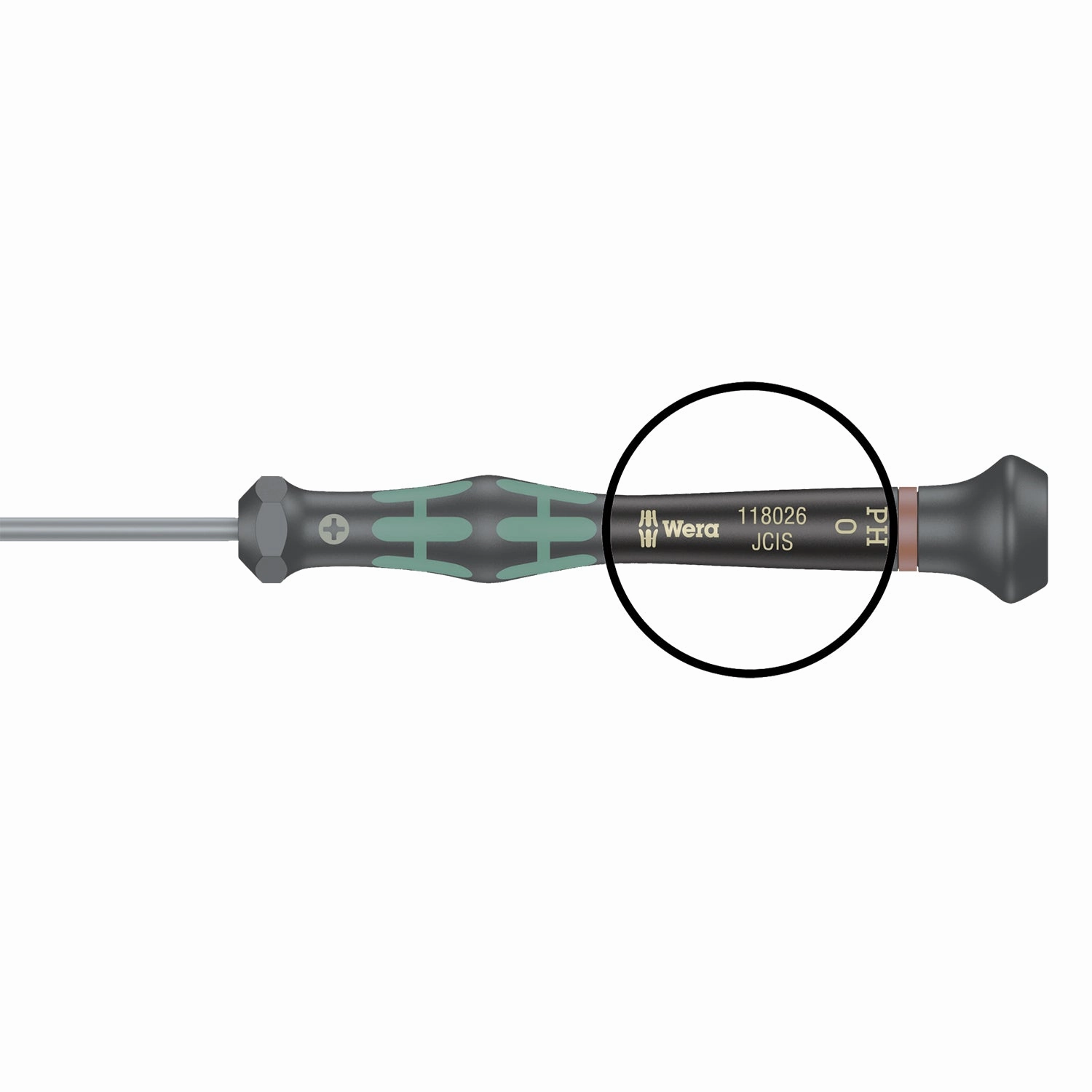 Wera 2054 Screwdriver for hexagon socket screws for electronic applications, 2.5 x 60 mm