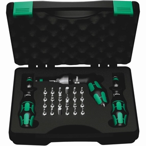 Wera 7440/41/42 Kraftform torque screwdriver set 0.3-6.0 Nm, 27 pieces