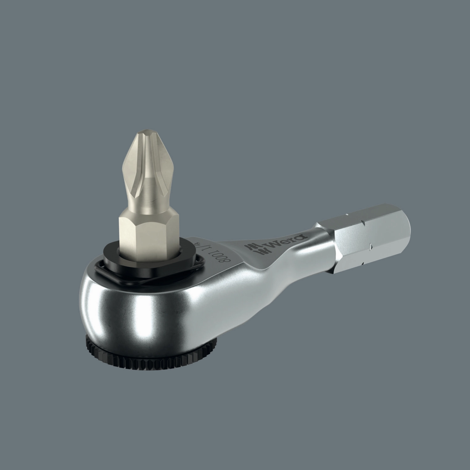 Wera 8011 Zyklop Mini 4 Bit Ratchet, 1/4" x 50 mm
