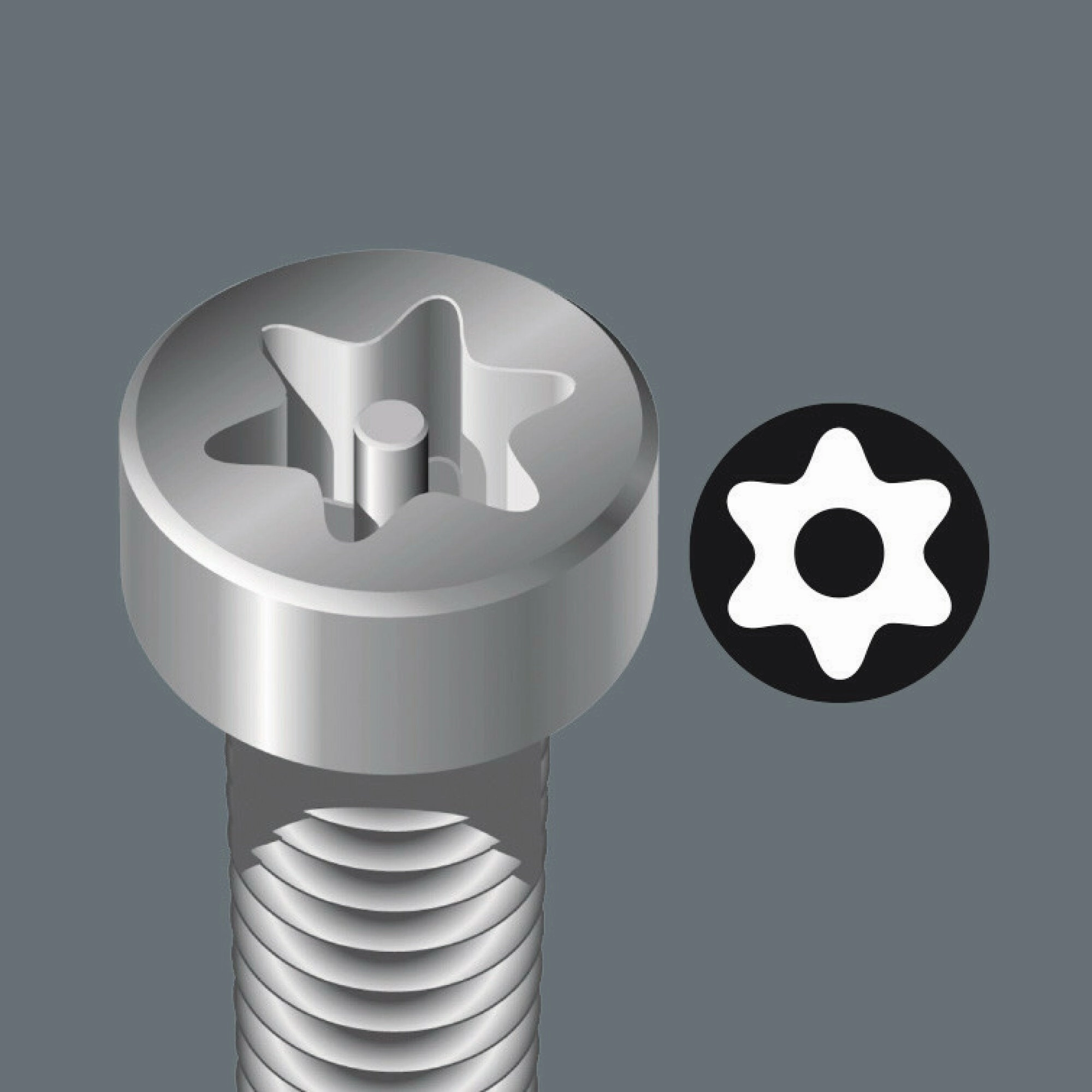 Wera 967/9 TX BO Multicolour 1 L-key set for tamper-proof TORX screws, BlackLaser, 9 pieces