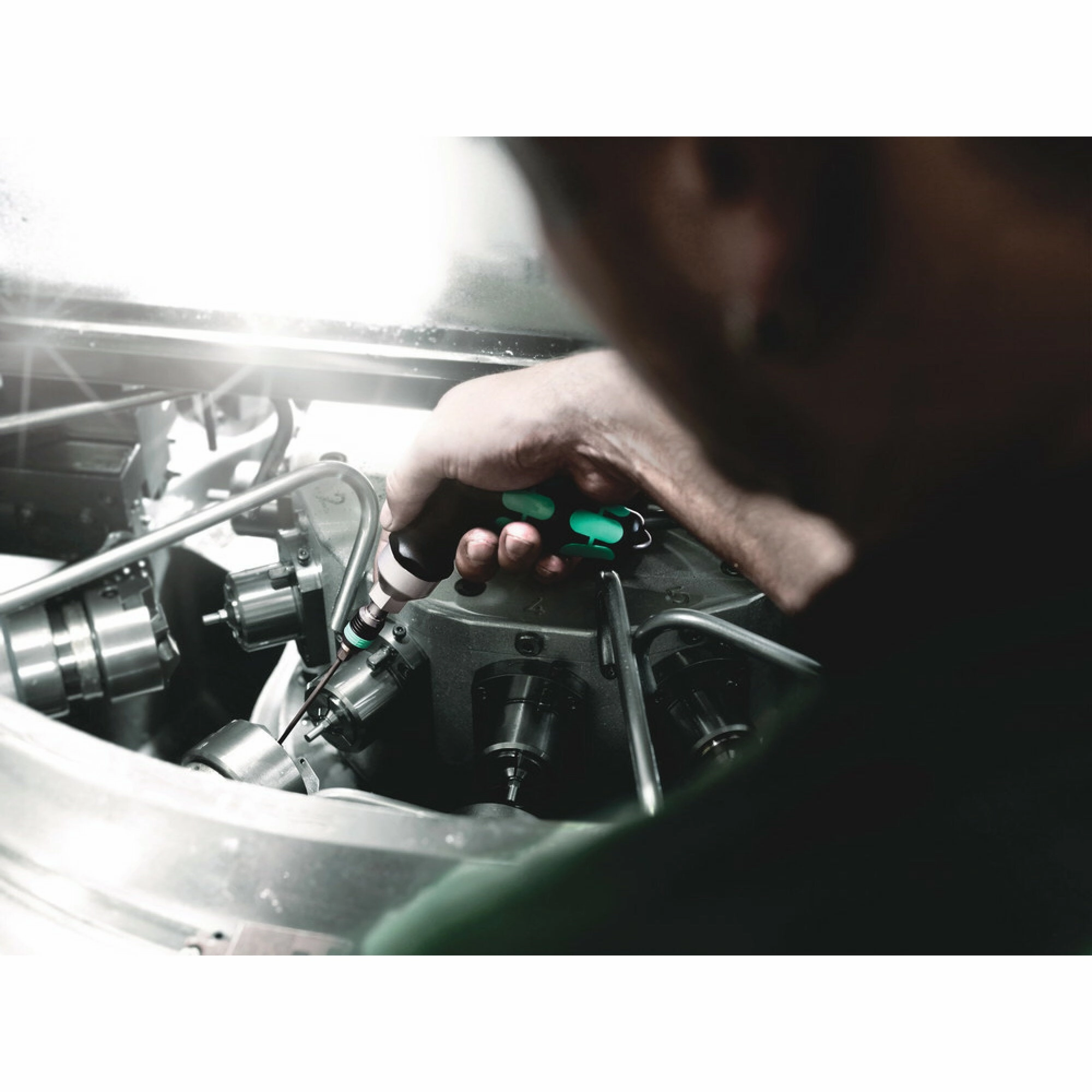 Wera Series 7400 Kraftform pistol handle, adjustable torque screwdrivers (3.0-8.8 Nm) with Rapidaptor quick-release chuck, 7443 x 4.0-8.8 Nm