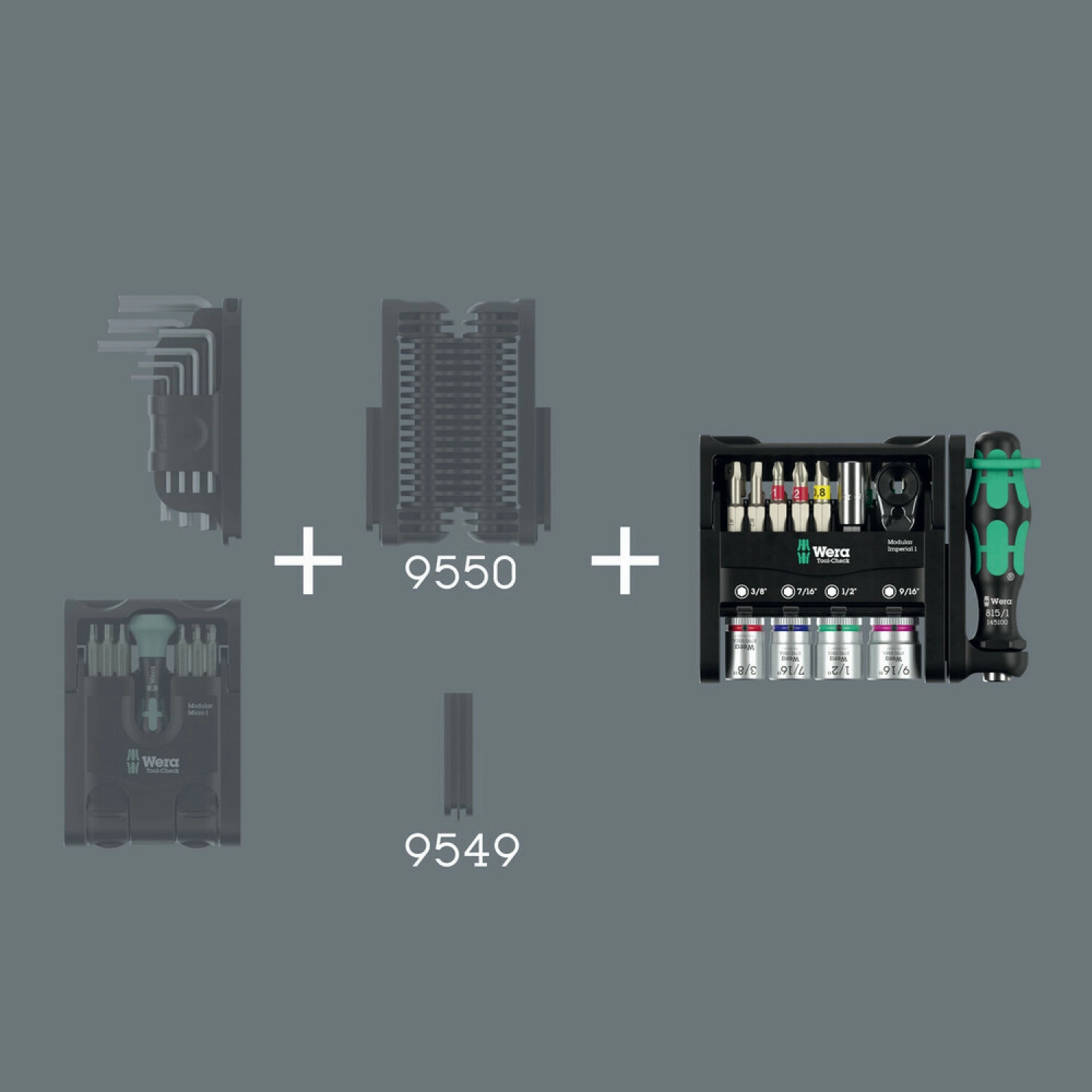 Wera Tool-Check Modular Imperial 1, 21 Pc.