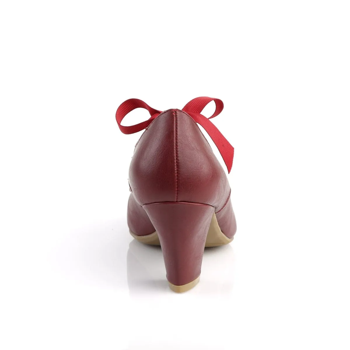 WIGGLE-32 Burgundy Faux Leather